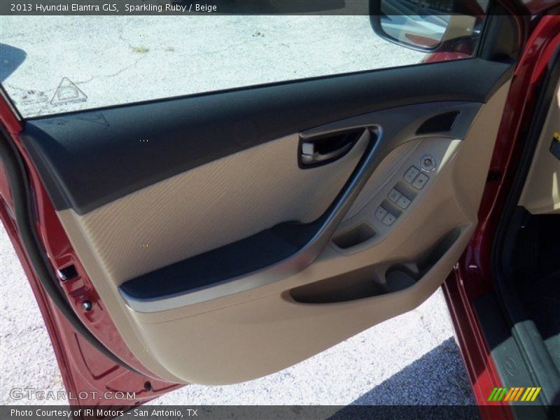 Sparkling Ruby / Beige 2013 Hyundai Elantra GLS