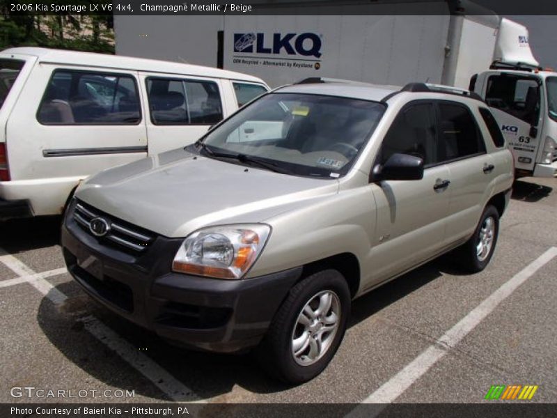 Champagne Metallic / Beige 2006 Kia Sportage LX V6 4x4
