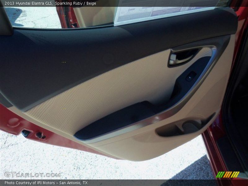 Sparkling Ruby / Beige 2013 Hyundai Elantra GLS