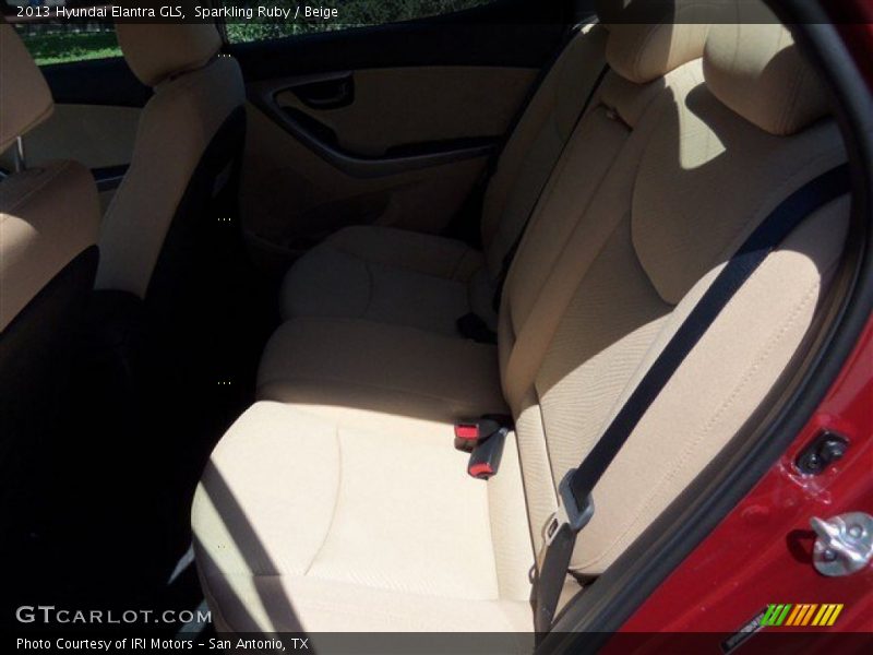 Sparkling Ruby / Beige 2013 Hyundai Elantra GLS