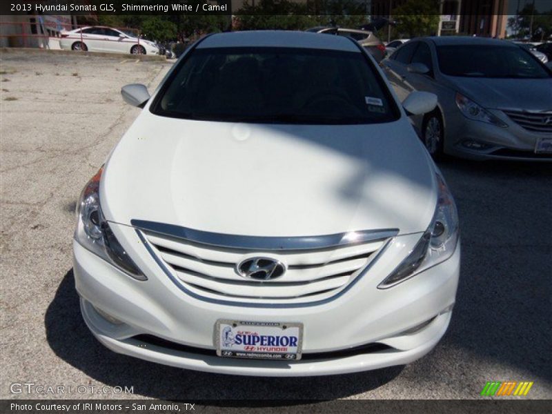 Shimmering White / Camel 2013 Hyundai Sonata GLS