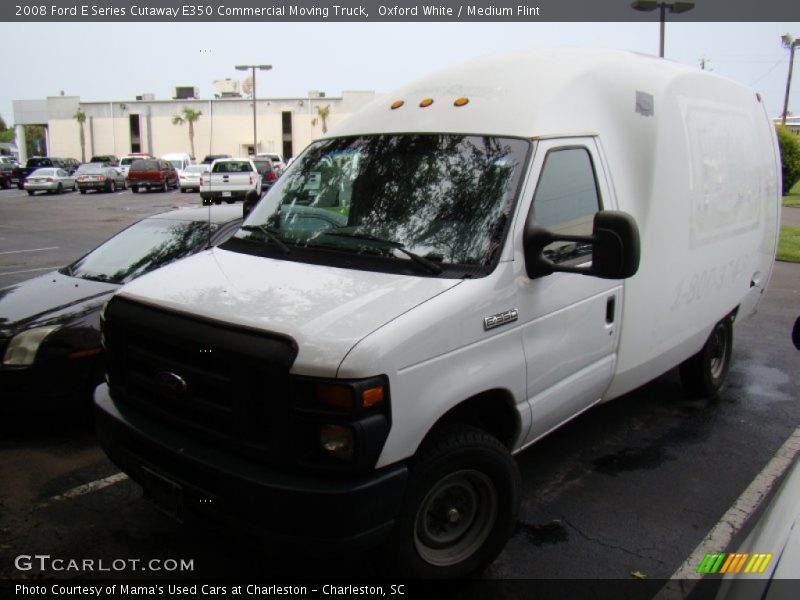 Oxford White / Medium Flint 2008 Ford E Series Cutaway E350 Commercial Moving Truck