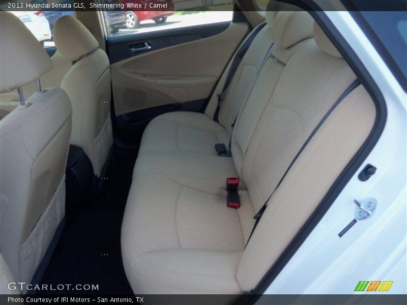 Shimmering White / Camel 2013 Hyundai Sonata GLS