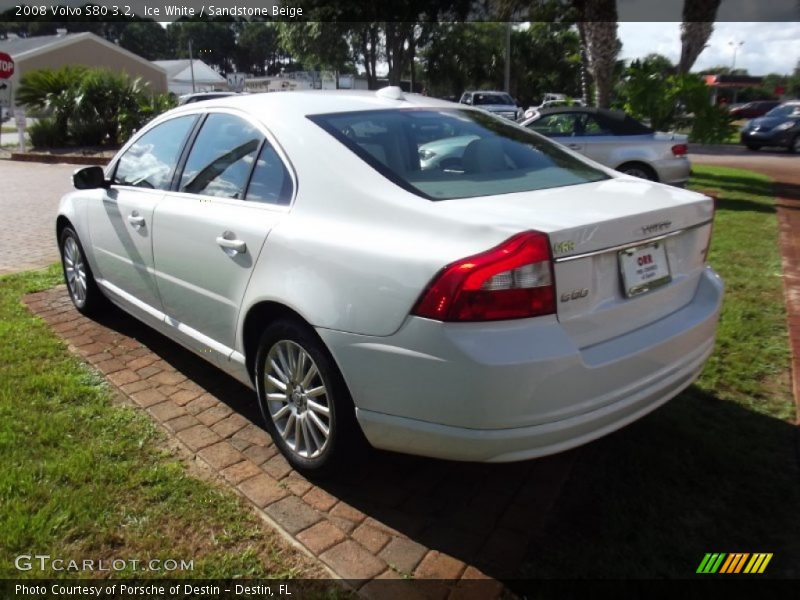 Ice White / Sandstone Beige 2008 Volvo S80 3.2