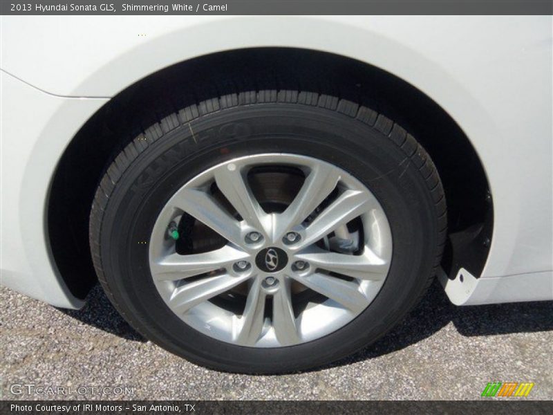 Shimmering White / Camel 2013 Hyundai Sonata GLS