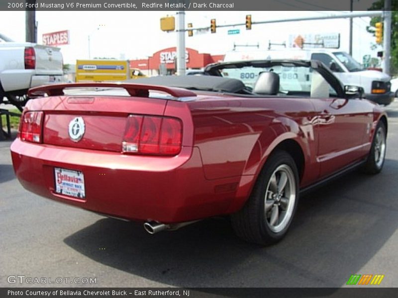 Redfire Metallic / Dark Charcoal 2006 Ford Mustang V6 Premium Convertible