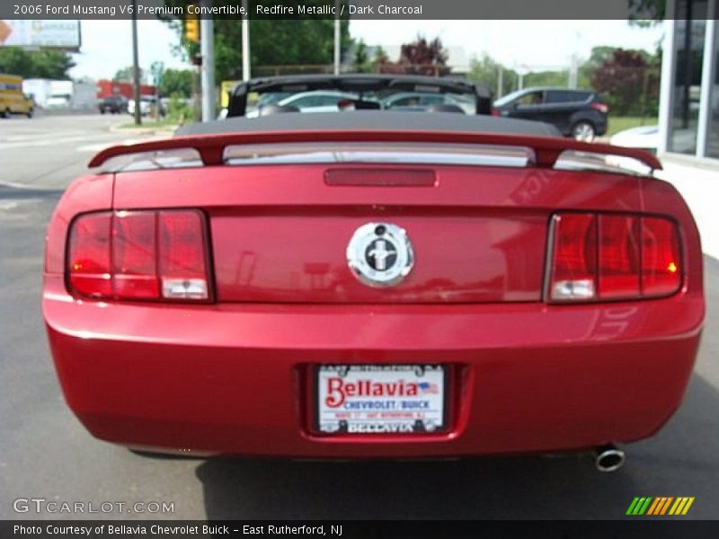 Redfire Metallic / Dark Charcoal 2006 Ford Mustang V6 Premium Convertible