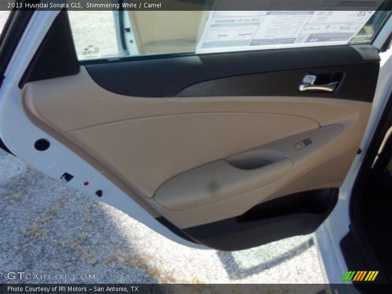 Shimmering White / Camel 2013 Hyundai Sonata GLS