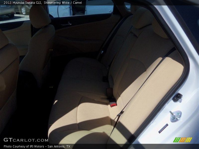 Shimmering White / Camel 2013 Hyundai Sonata GLS