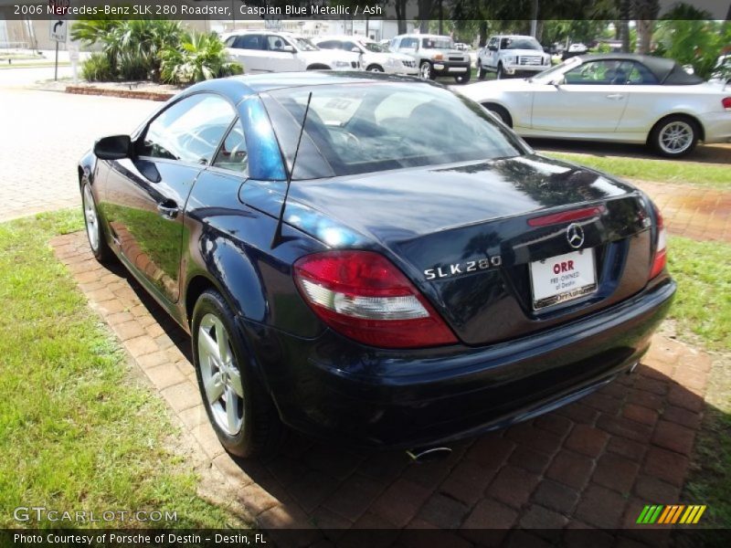 Caspian Blue Metallic / Ash 2006 Mercedes-Benz SLK 280 Roadster