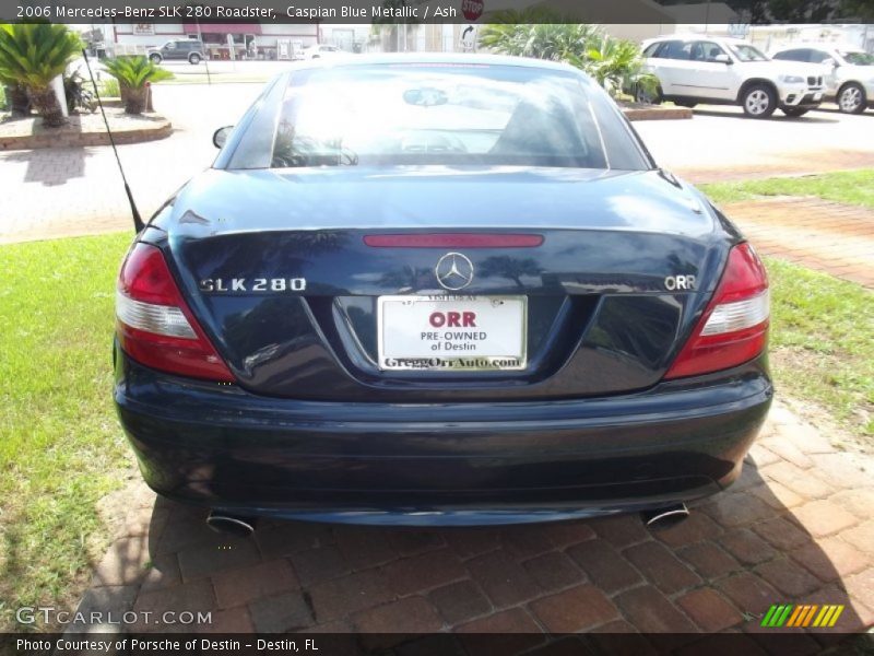 Caspian Blue Metallic / Ash 2006 Mercedes-Benz SLK 280 Roadster