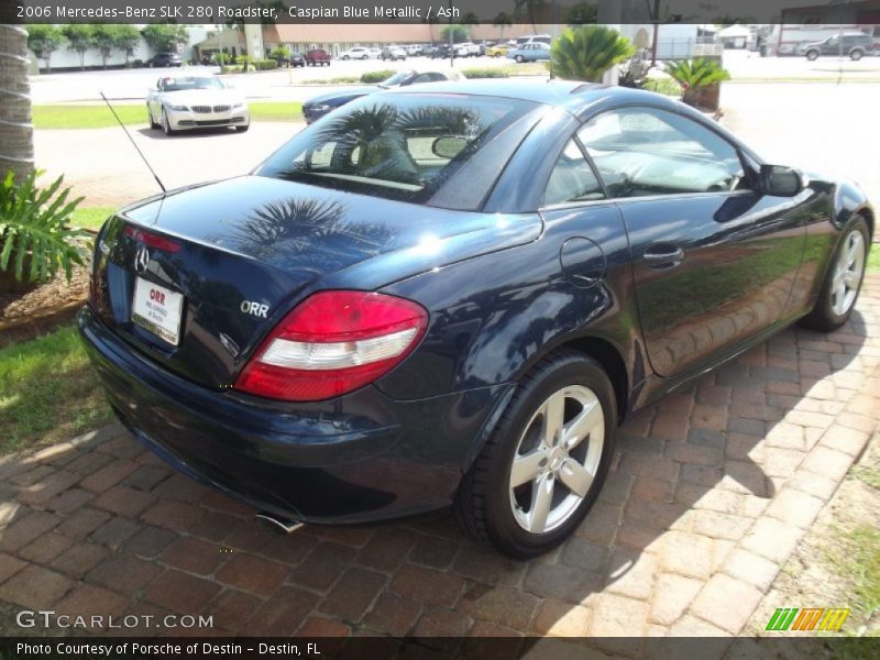 Caspian Blue Metallic / Ash 2006 Mercedes-Benz SLK 280 Roadster