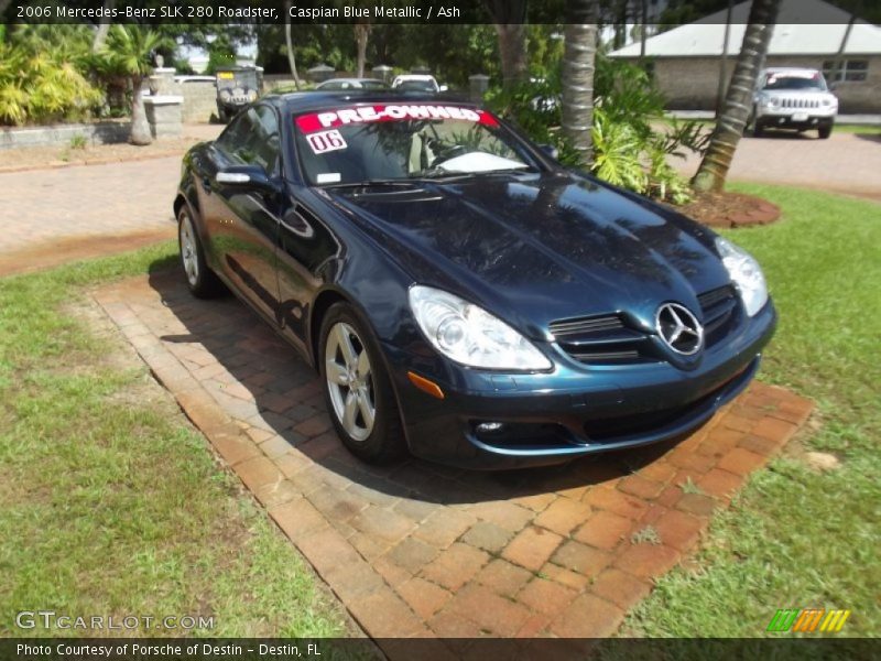 Caspian Blue Metallic / Ash 2006 Mercedes-Benz SLK 280 Roadster