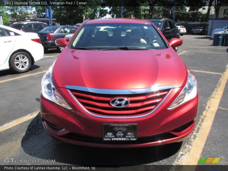 Venetian Red / Camel 2011 Hyundai Sonata GLS