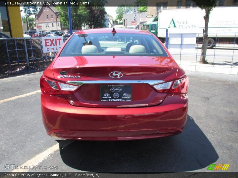 Venetian Red / Camel 2011 Hyundai Sonata GLS