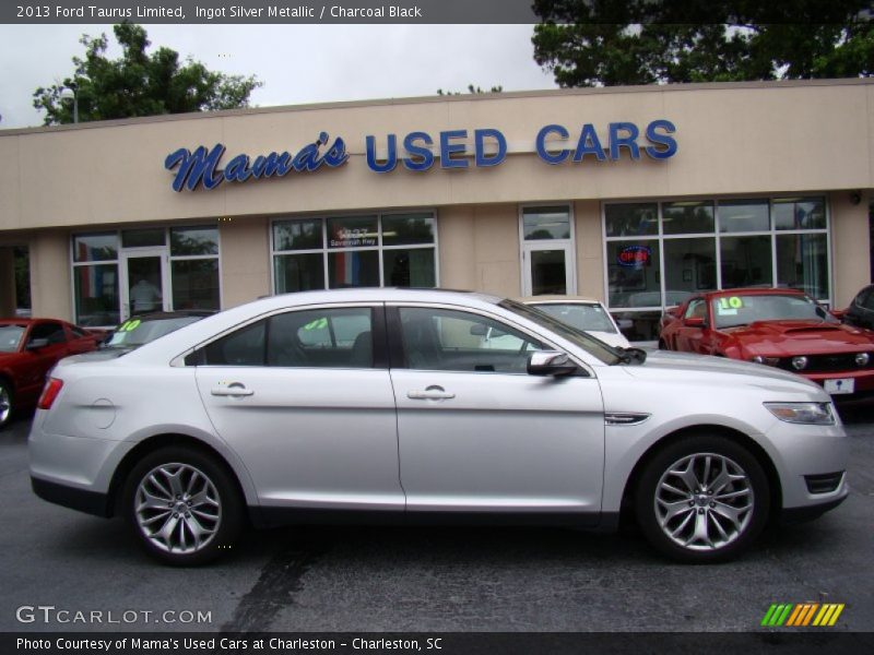 Ingot Silver Metallic / Charcoal Black 2013 Ford Taurus Limited