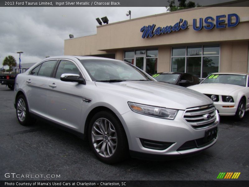 Ingot Silver Metallic / Charcoal Black 2013 Ford Taurus Limited