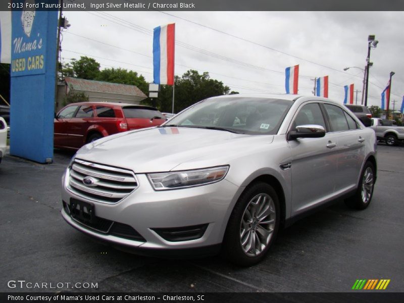 Ingot Silver Metallic / Charcoal Black 2013 Ford Taurus Limited