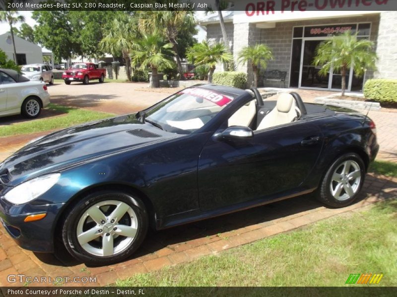 Caspian Blue Metallic / Ash 2006 Mercedes-Benz SLK 280 Roadster