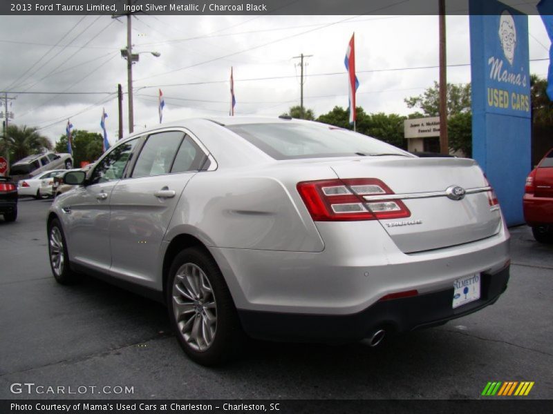 Ingot Silver Metallic / Charcoal Black 2013 Ford Taurus Limited