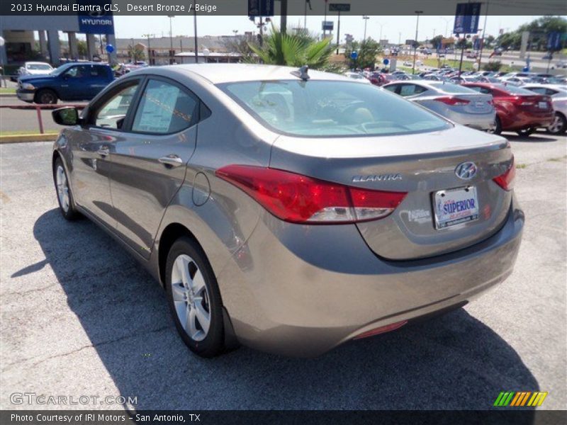 Desert Bronze / Beige 2013 Hyundai Elantra GLS