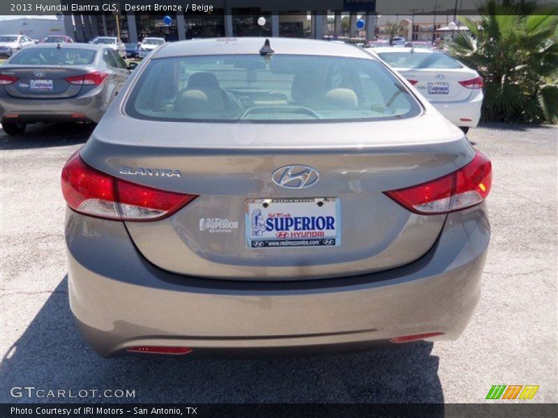 Desert Bronze / Beige 2013 Hyundai Elantra GLS