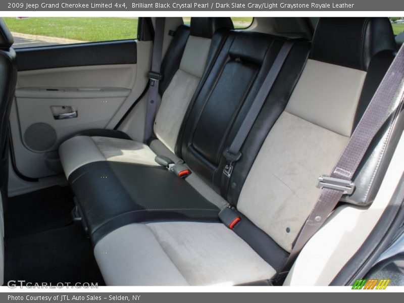 Brilliant Black Crystal Pearl / Dark Slate Gray/Light Graystone Royale Leather 2009 Jeep Grand Cherokee Limited 4x4
