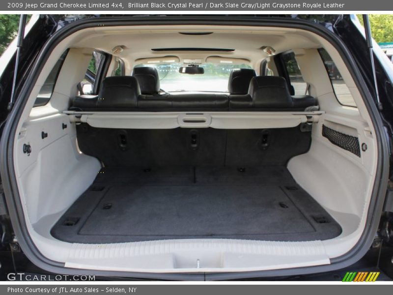 Brilliant Black Crystal Pearl / Dark Slate Gray/Light Graystone Royale Leather 2009 Jeep Grand Cherokee Limited 4x4