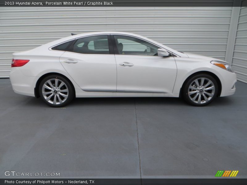 Porcelain White Pearl / Graphite Black 2013 Hyundai Azera