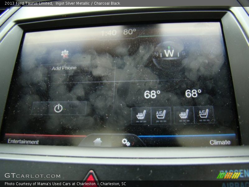 Ingot Silver Metallic / Charcoal Black 2013 Ford Taurus Limited