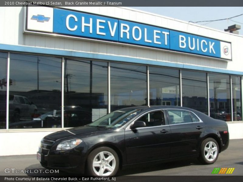 Black Granite Metallic / Titanium 2010 Chevrolet Malibu LS Sedan