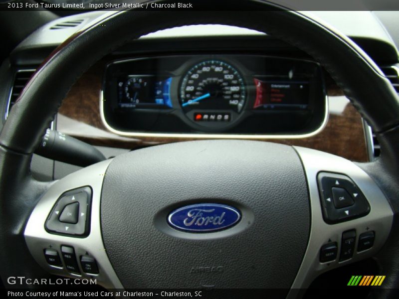Ingot Silver Metallic / Charcoal Black 2013 Ford Taurus Limited