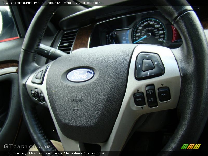 Ingot Silver Metallic / Charcoal Black 2013 Ford Taurus Limited