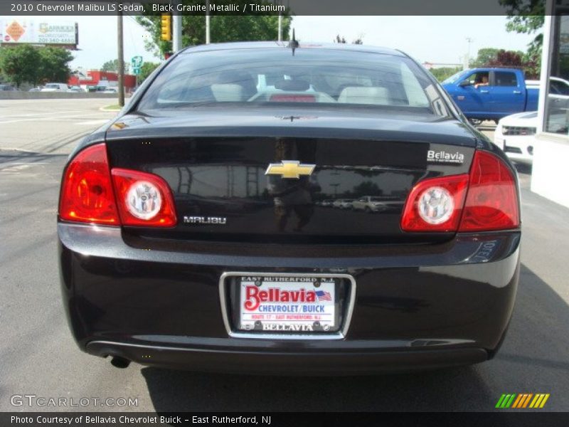 Black Granite Metallic / Titanium 2010 Chevrolet Malibu LS Sedan