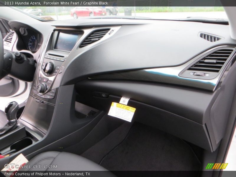 Porcelain White Pearl / Graphite Black 2013 Hyundai Azera