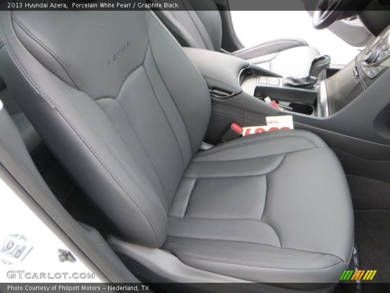 Porcelain White Pearl / Graphite Black 2013 Hyundai Azera