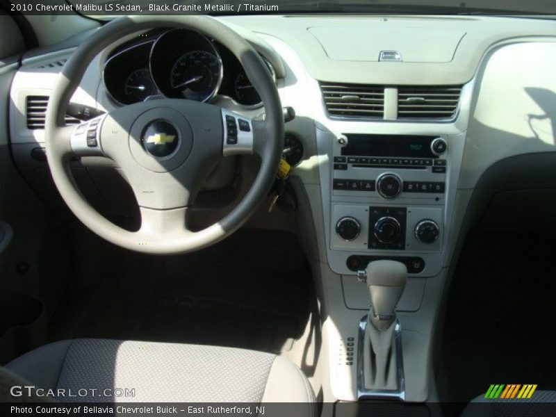 Black Granite Metallic / Titanium 2010 Chevrolet Malibu LS Sedan