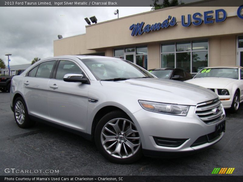 Ingot Silver Metallic / Charcoal Black 2013 Ford Taurus Limited