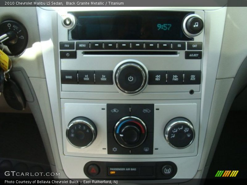 Black Granite Metallic / Titanium 2010 Chevrolet Malibu LS Sedan