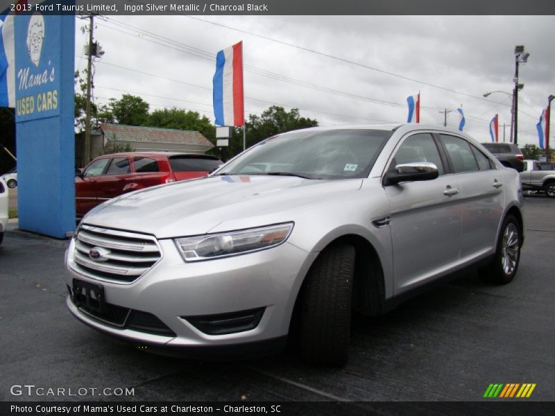 Ingot Silver Metallic / Charcoal Black 2013 Ford Taurus Limited
