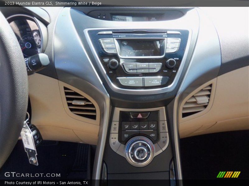 Shimmering White / Beige 2013 Hyundai Elantra GLS