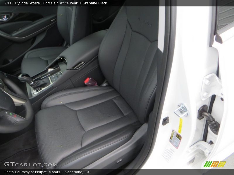 Porcelain White Pearl / Graphite Black 2013 Hyundai Azera