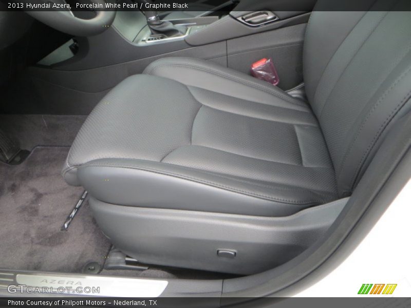 Porcelain White Pearl / Graphite Black 2013 Hyundai Azera