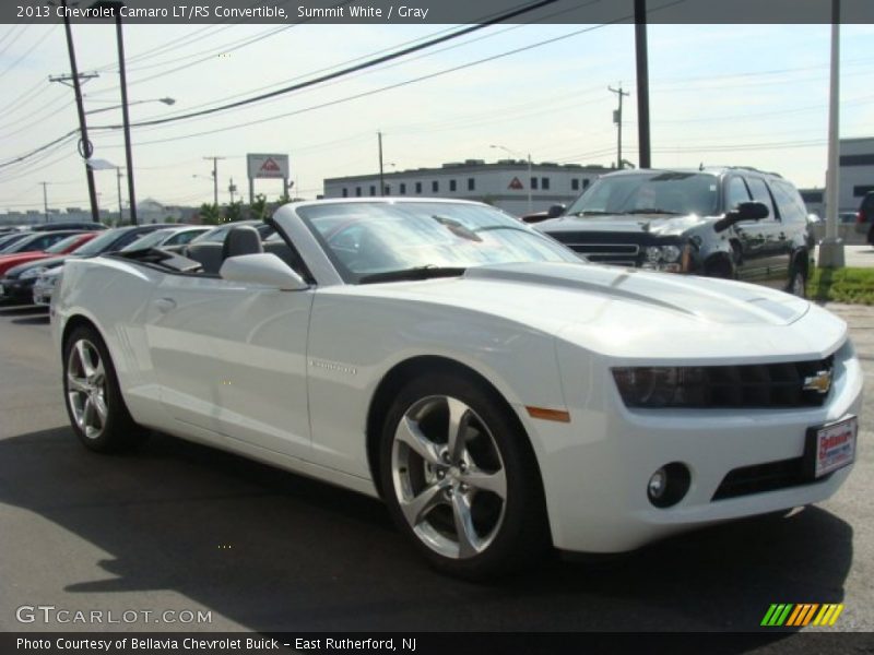 Summit White / Gray 2013 Chevrolet Camaro LT/RS Convertible