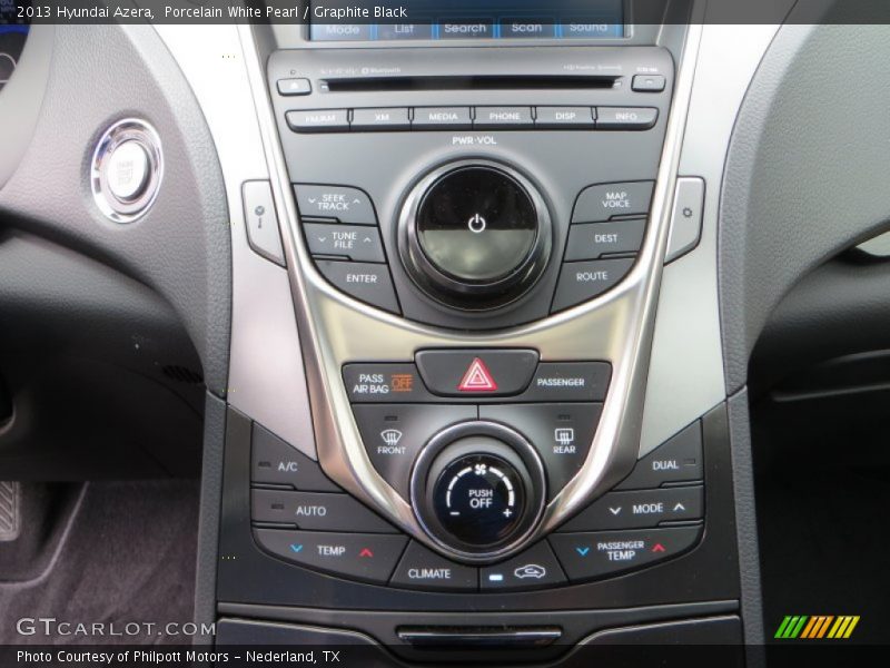 Porcelain White Pearl / Graphite Black 2013 Hyundai Azera
