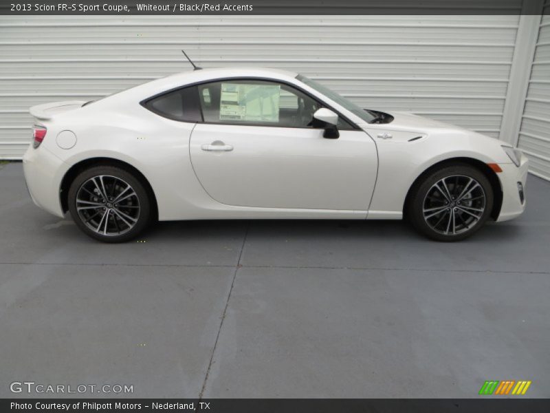 Whiteout / Black/Red Accents 2013 Scion FR-S Sport Coupe
