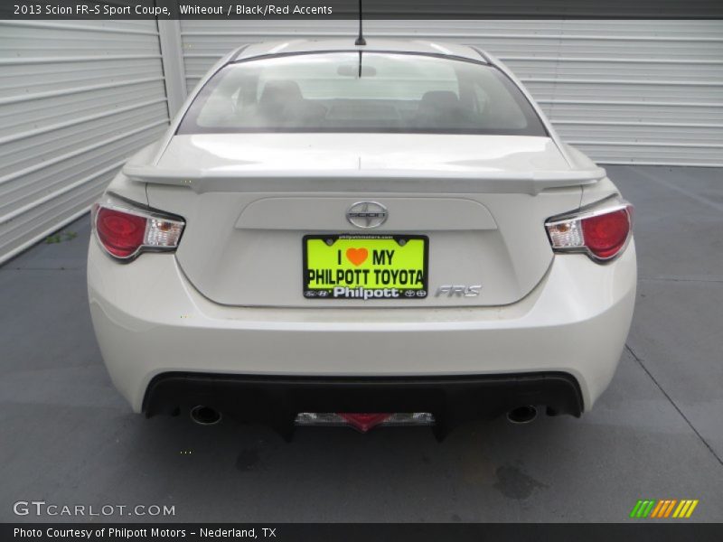 Whiteout / Black/Red Accents 2013 Scion FR-S Sport Coupe