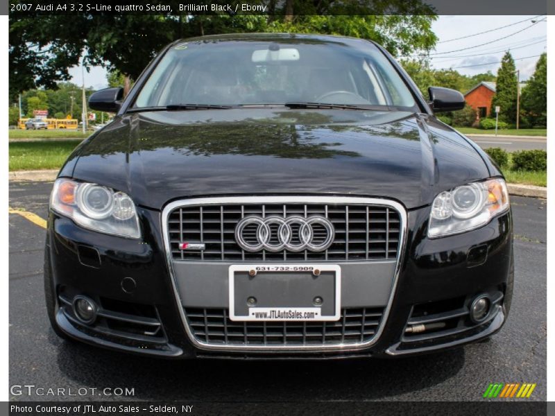 Brilliant Black / Ebony 2007 Audi A4 3.2 S-Line quattro Sedan