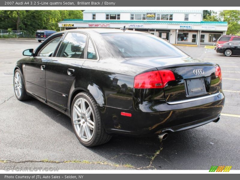 Brilliant Black / Ebony 2007 Audi A4 3.2 S-Line quattro Sedan