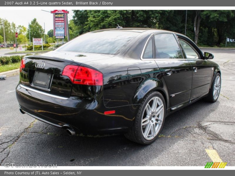 Brilliant Black / Ebony 2007 Audi A4 3.2 S-Line quattro Sedan